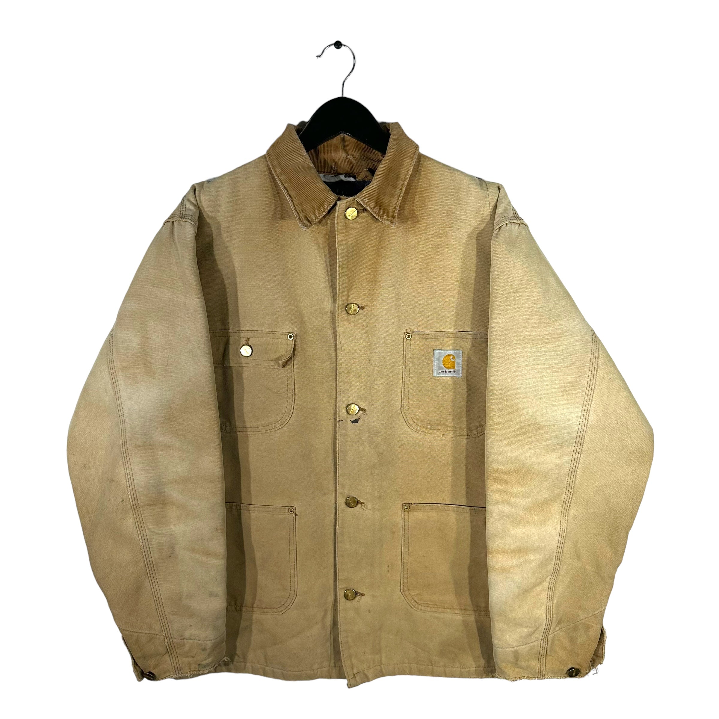 Vintage Carhartt Flannel Lined Button Down Jacket