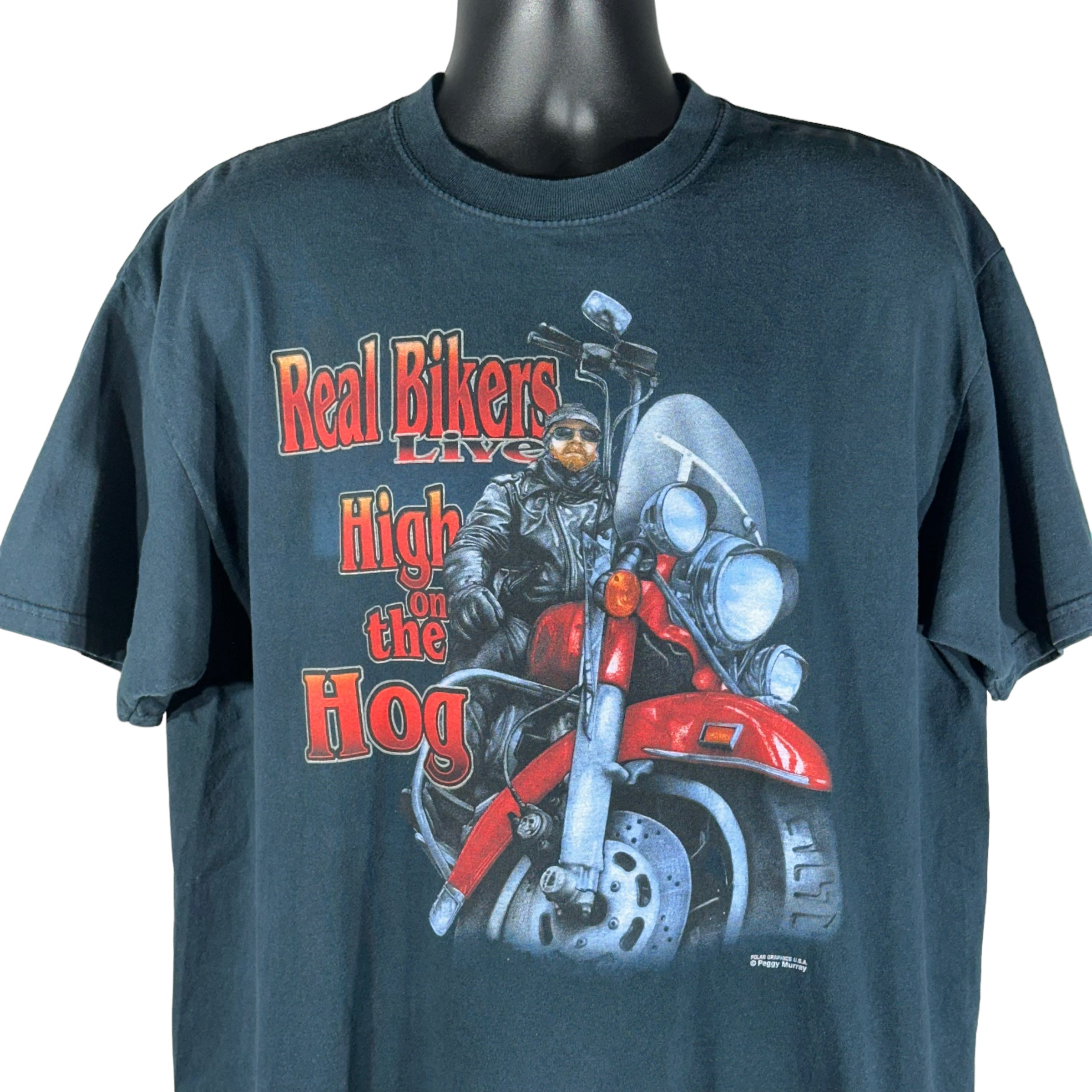 Vintage Motorcycle "Real Bikers" Tee