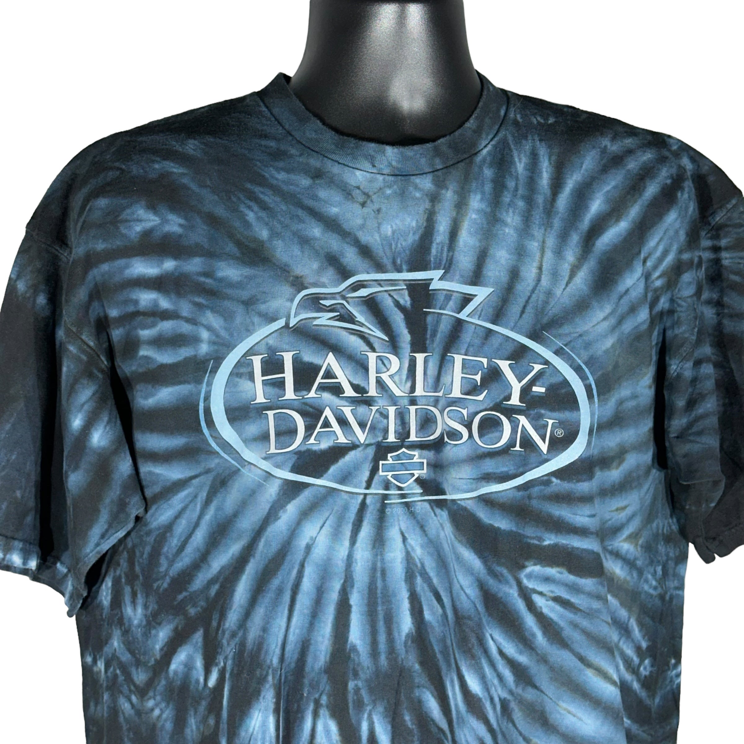 Vintage Harley Davidson Eagle Tie Dye Tee