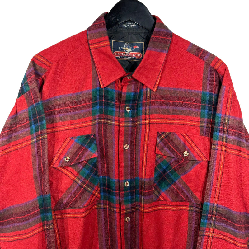 Vintage Back Packer Flannel Button Up