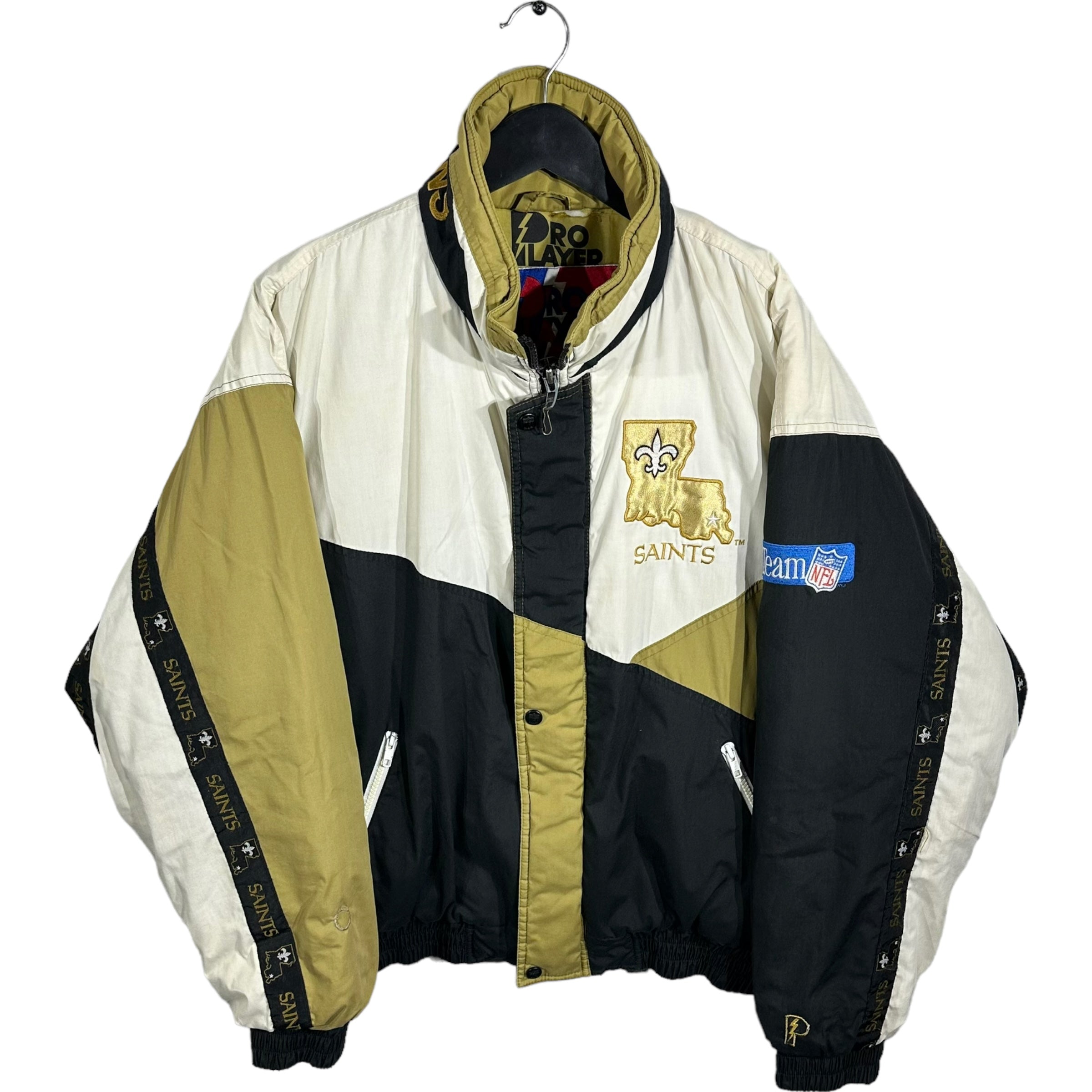 Vintage New Orleans Saints Pro Player Puffer Jacket