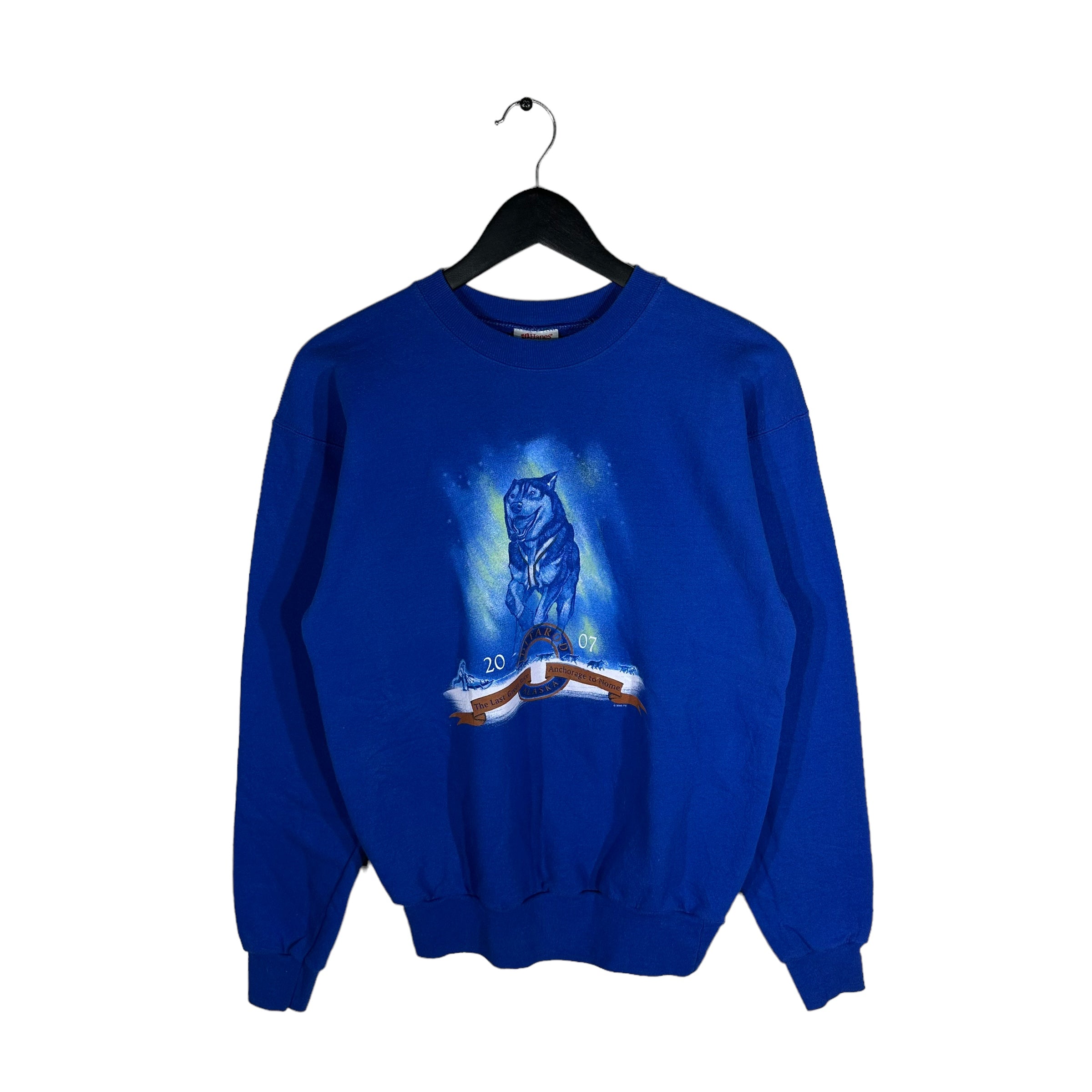 Vintage The Last Great Race Alaska Wolf Crewneck