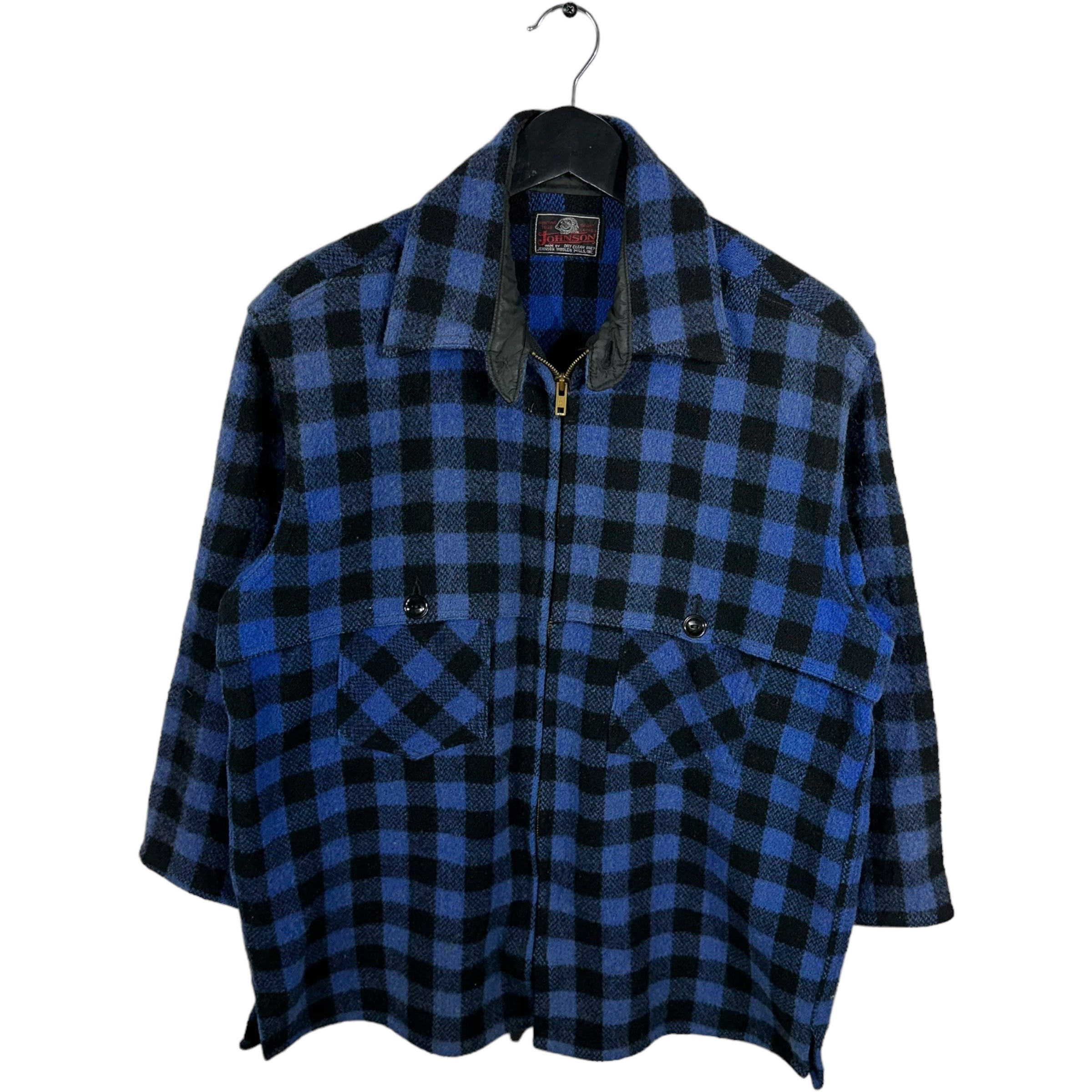 Vintage Johnson Plaid Zip Jacket