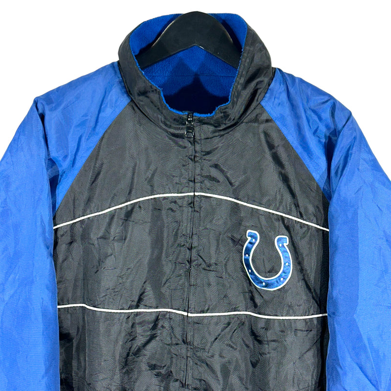 Vintage NFL Indianapolis Colts Embroidered Reversible Full Zip Jacket