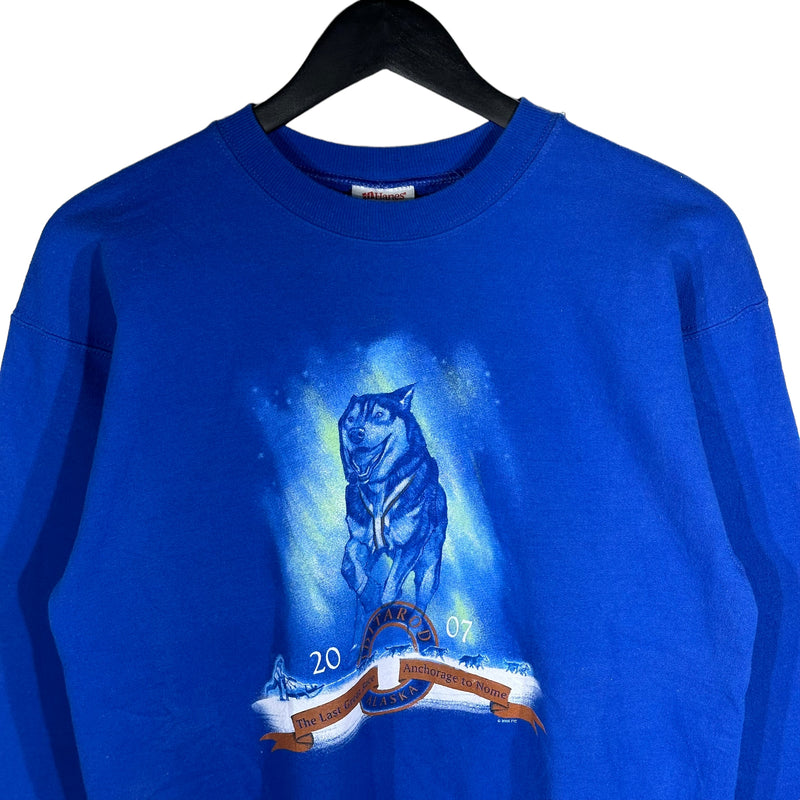 Vintage The Last Great Race Alaska Wolf Crewneck