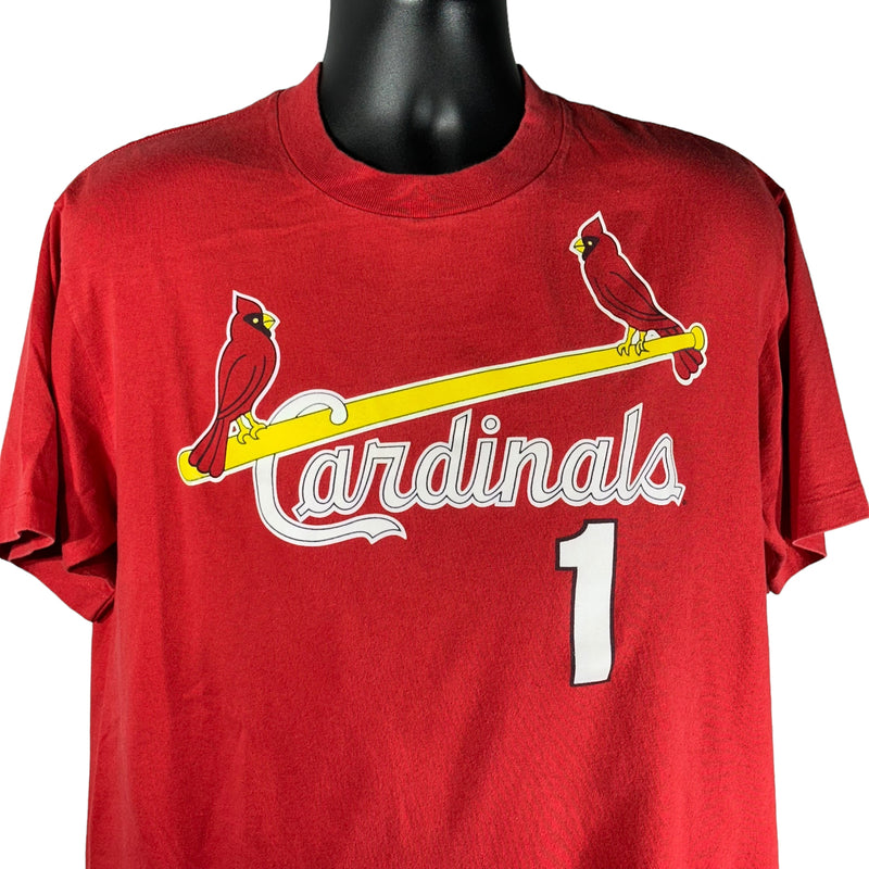 Vintage St. Louis Cardinals Ozzy Smith #1 At Busch Stadium Tee