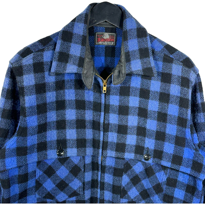 Vintage Johnson Plaid Zip Jacket