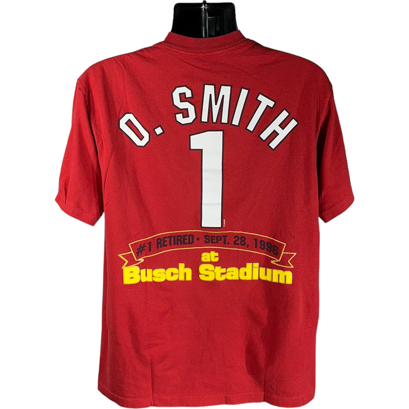 Vintage St. Louis Cardinals Ozzy Smith #1 At Busch Stadium Tee