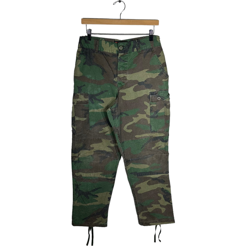 Vintage Denim Camo Cargo Pants