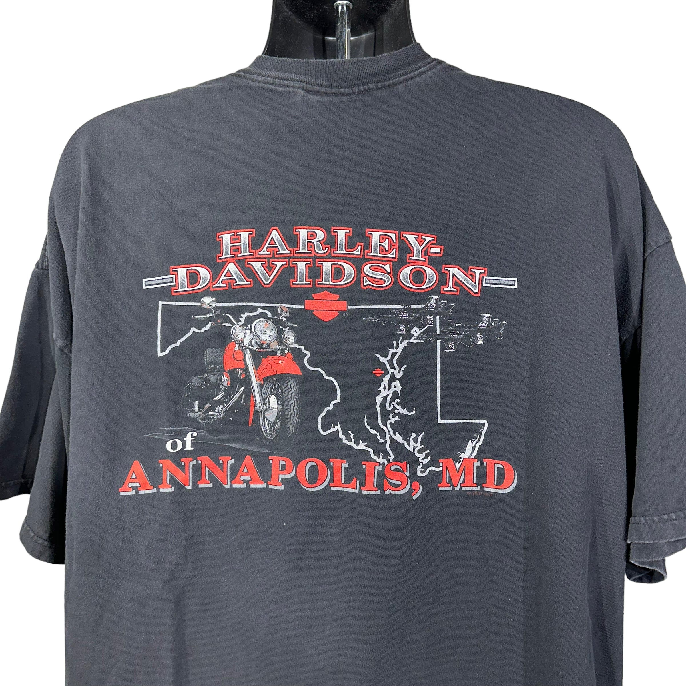Vintage Harley Davidson "Annapolis, MD" Graphic Tee 90s