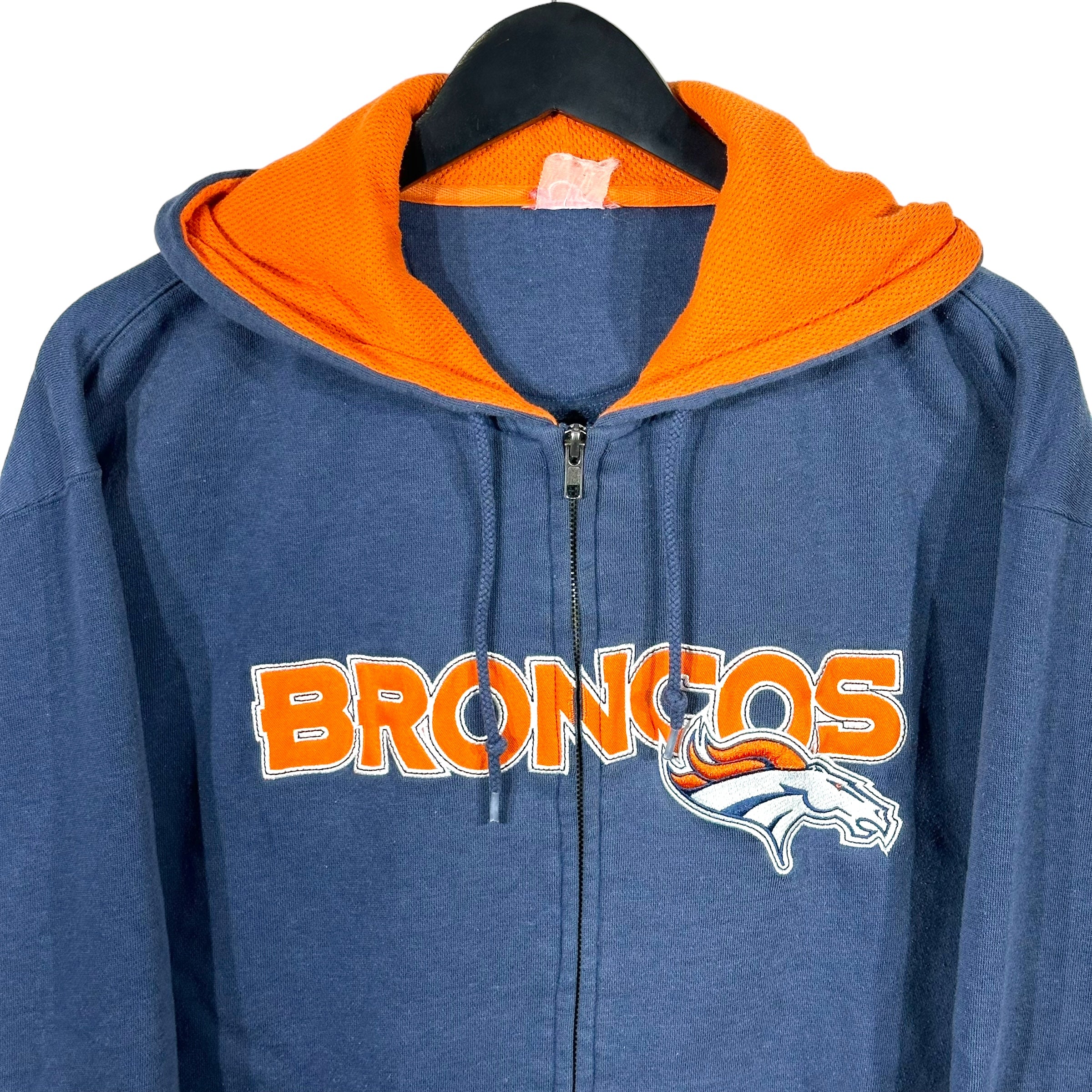 Vintage Denver Broncos Full Zip Hoodie