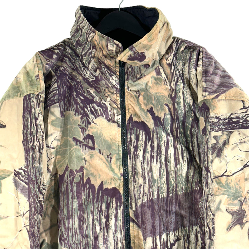 Reversible Waterproof Camo Full Zip Hunting Jacket