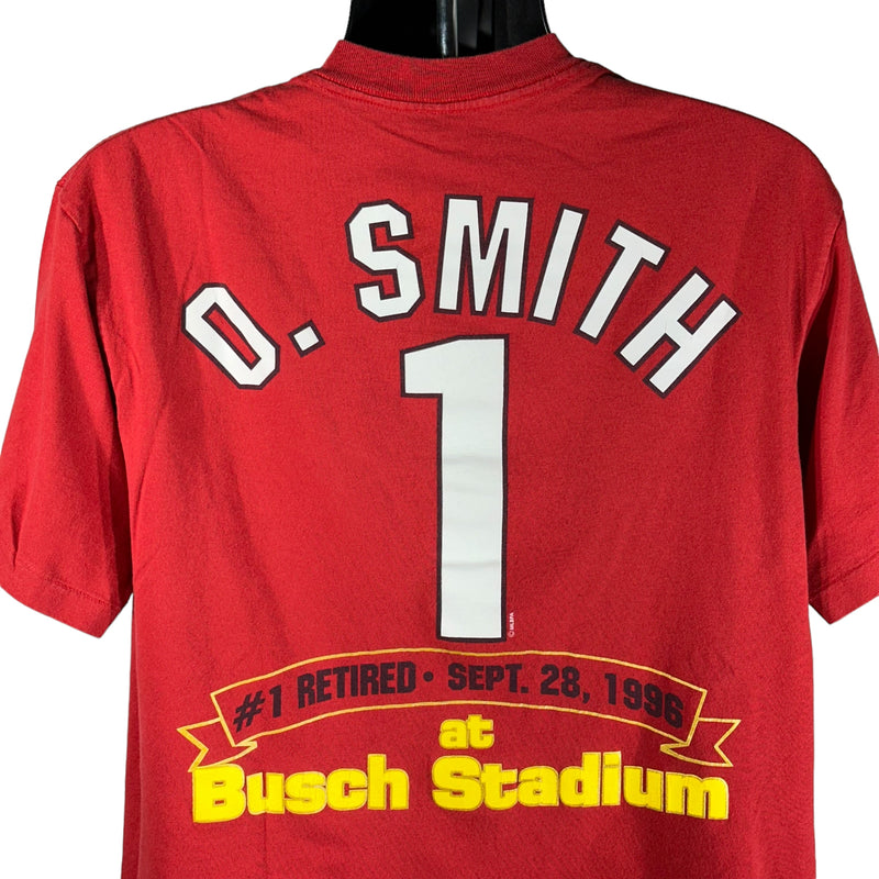 Vintage St. Louis Cardinals Ozzy Smith #1 At Busch Stadium Tee