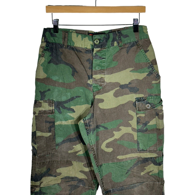 Vintage Denim Camo Cargo Pants