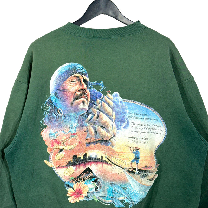 Vintage Treasure Island "Mother, Mother Ocean" Paint Stained Crewneck