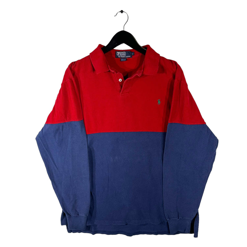 Vintage Polo Ralph Lauren 1/4 Button Long Sleeve Rugby