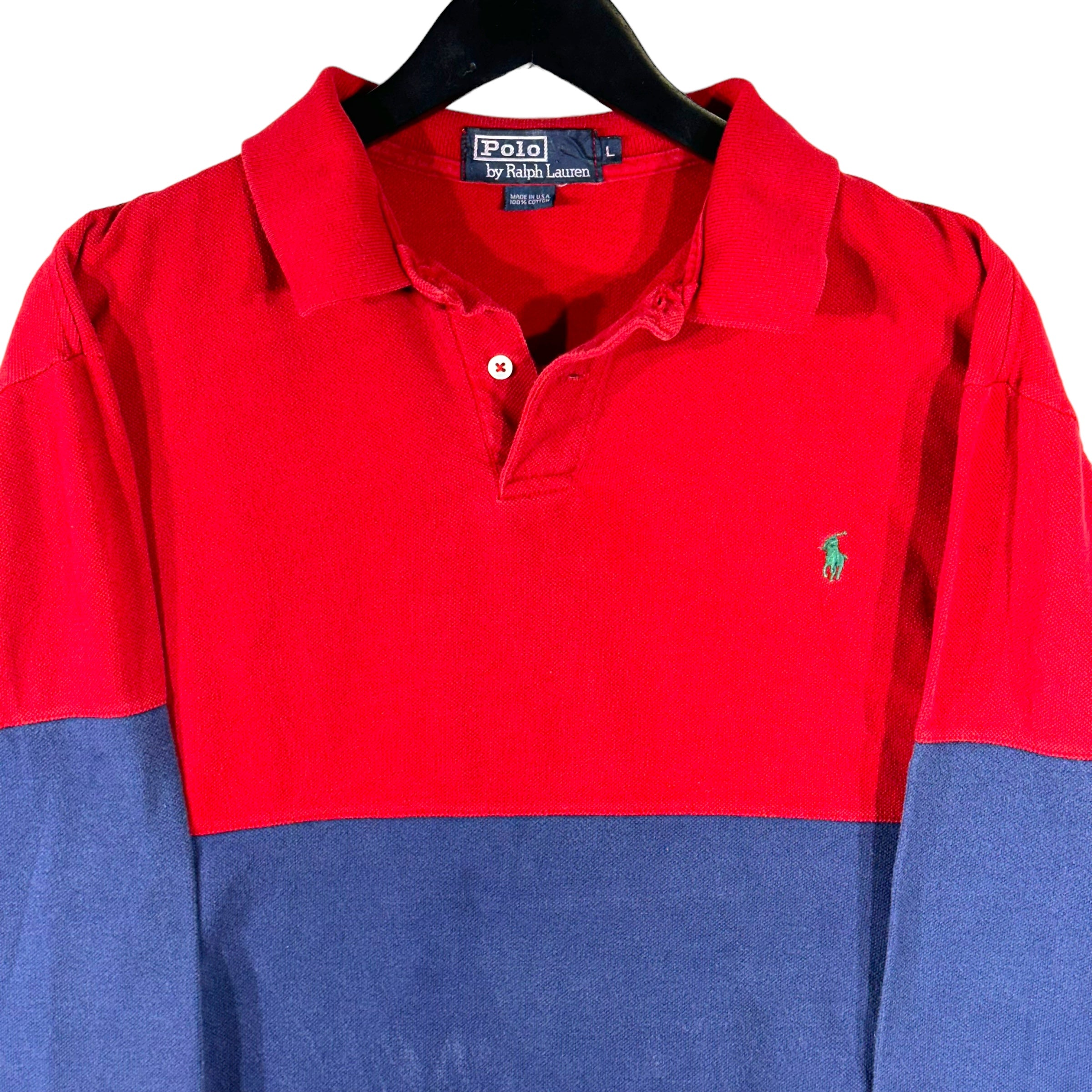 Vintage Polo Ralph Lauren 1/4 Button Long Sleeve Rugby