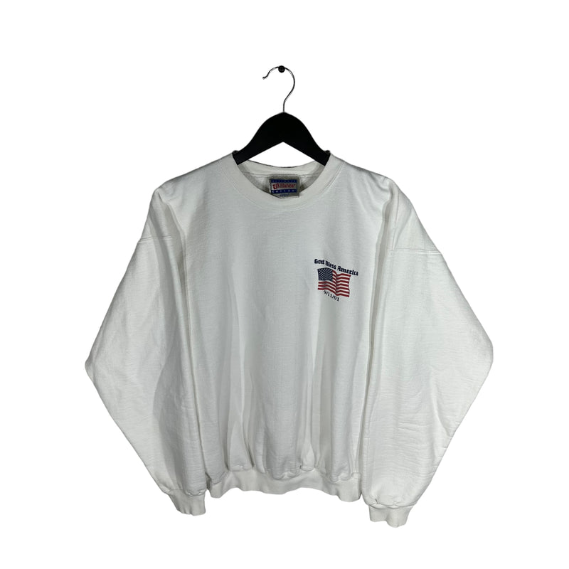 Vintage "God Bless America 9/11" Memorial Crewneck