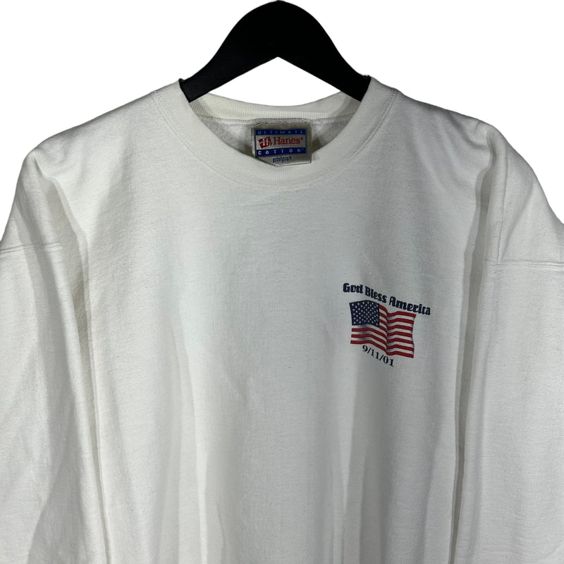 Vintage "God Bless America 9/11" Memorial Crewneck