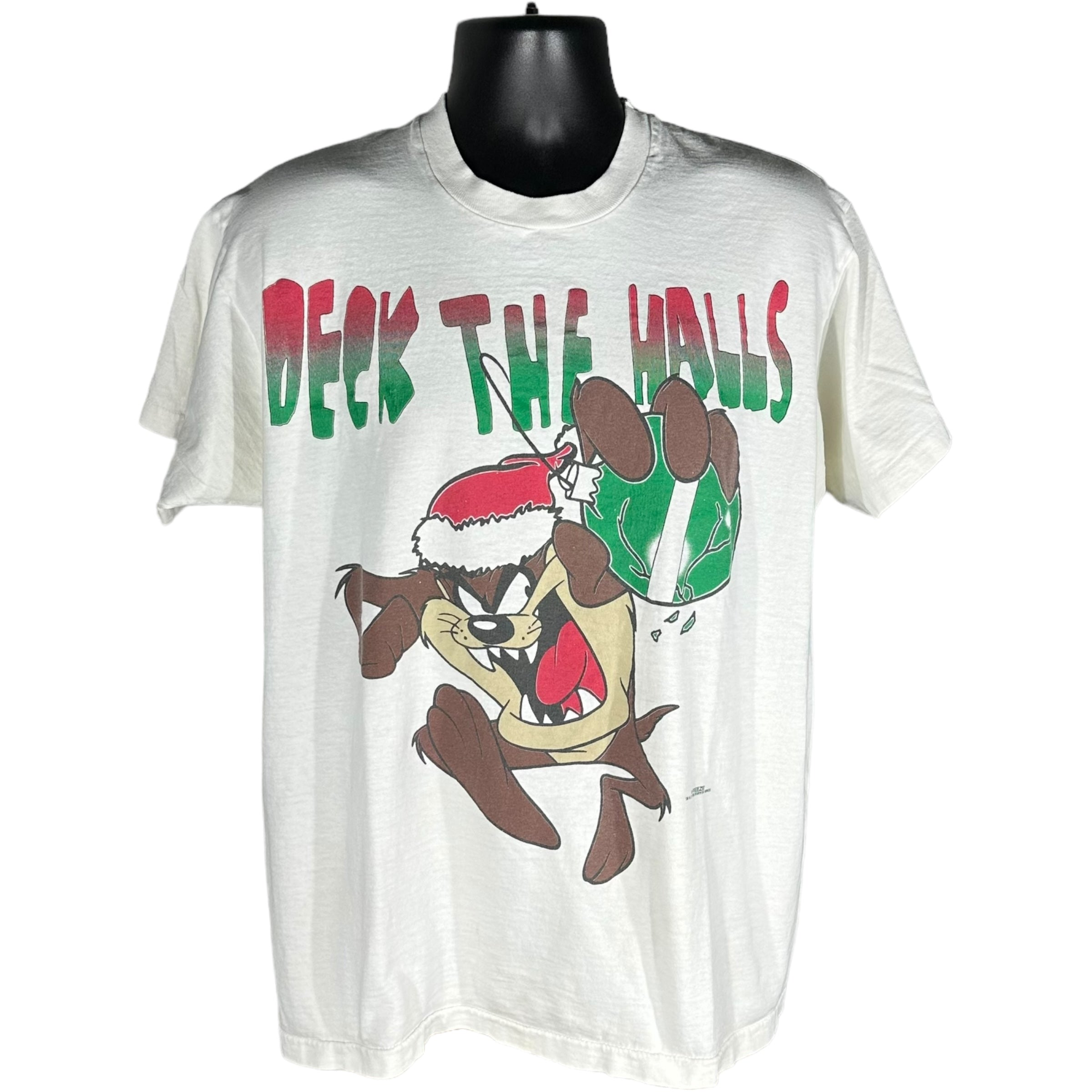 Vintage Taz "Deck The Halls" Tee 1996