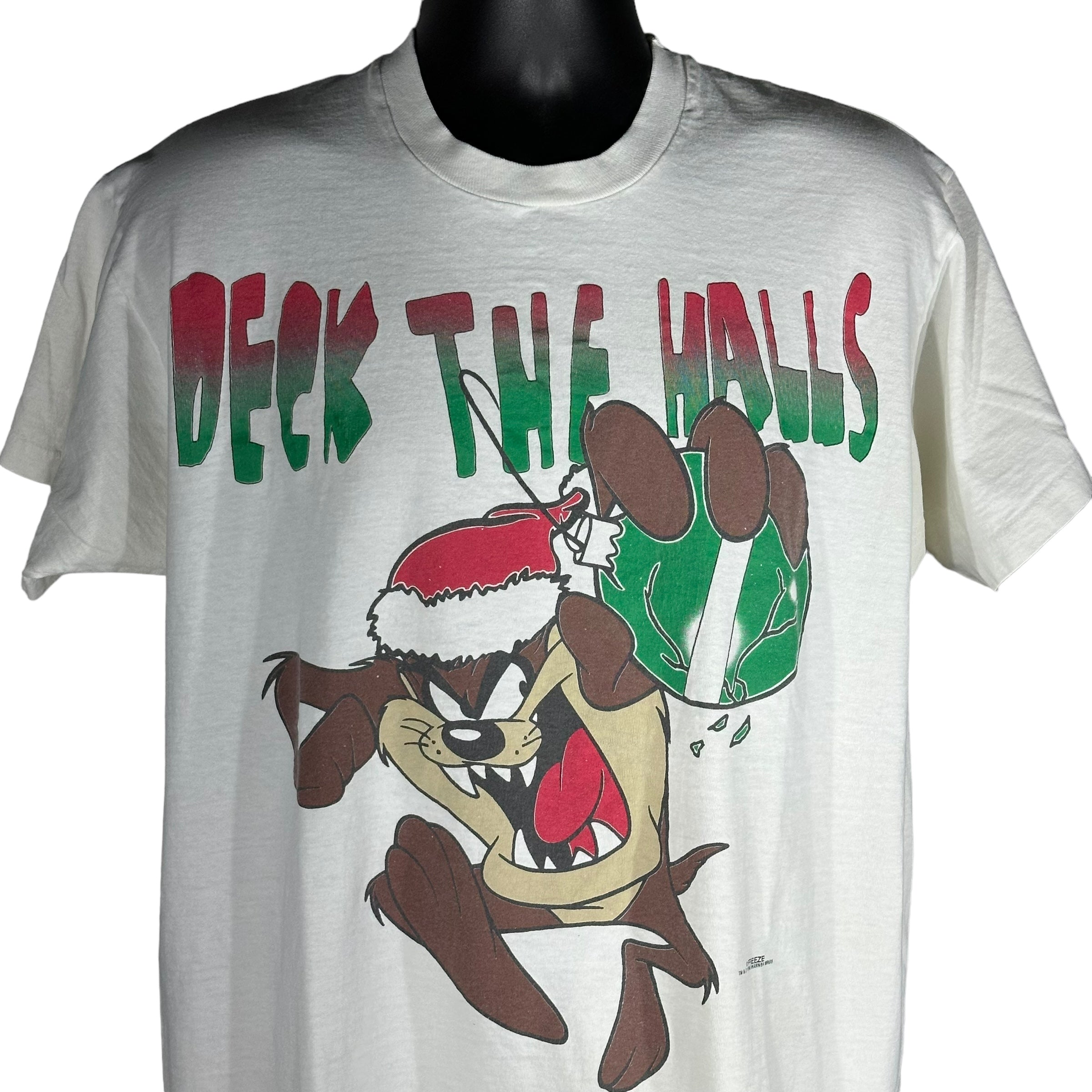 Vintage Taz "Deck The Halls" Tee 1996