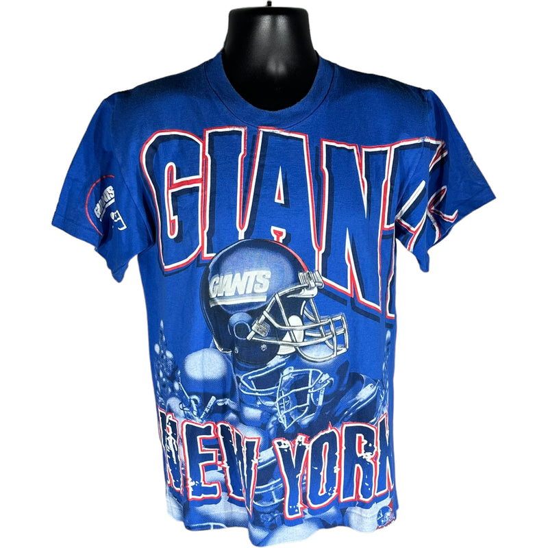 Vintage New York Giants Spellout AOP Tee