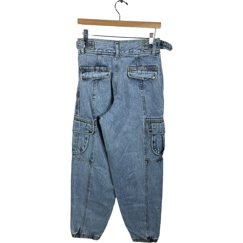 Vintage Bugle Boy Denim Cargo Pants