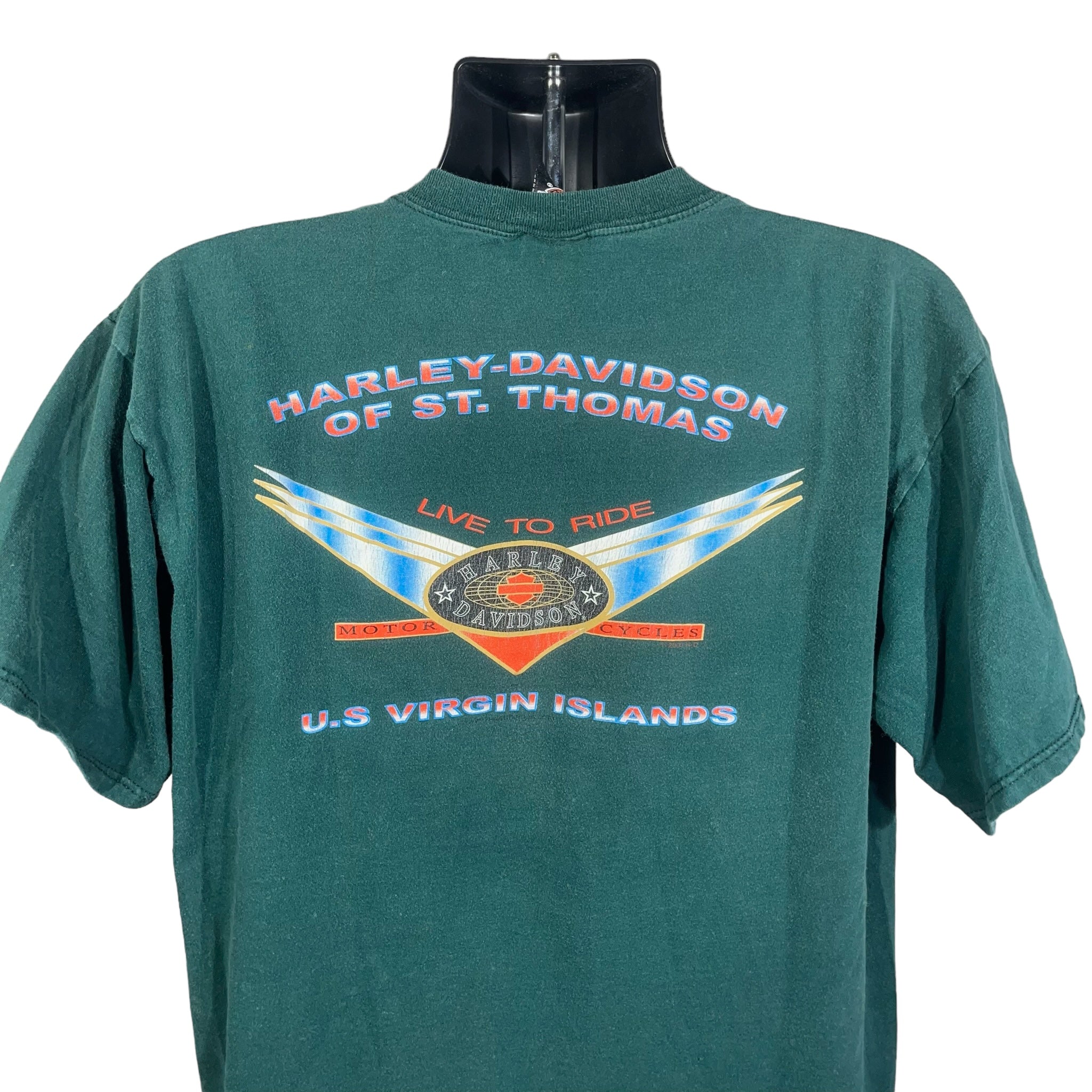 Vintage Harley Davidson Virgin Islands Tee