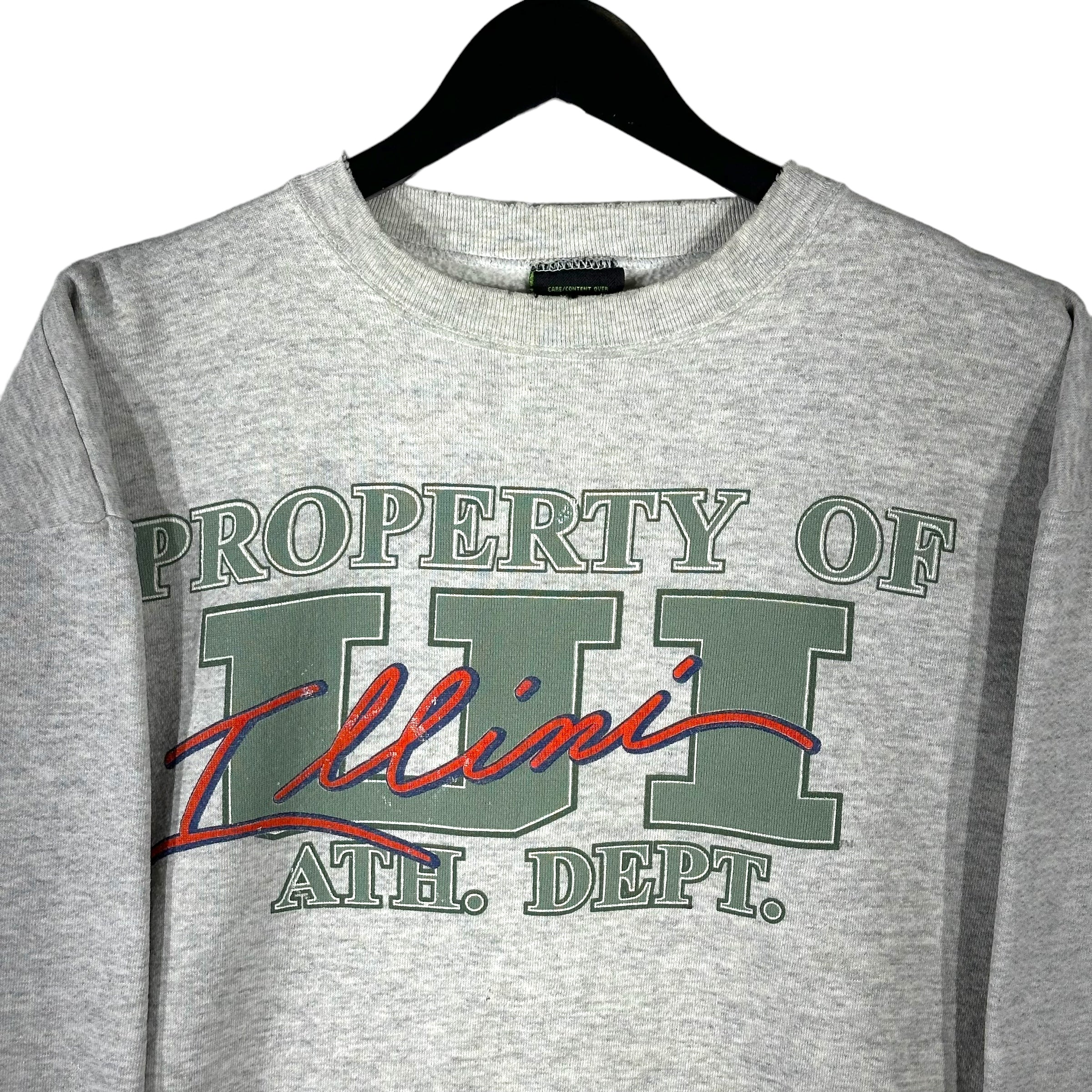 Vintage Property of Illini University Athletic Dept. Crewneck 90s