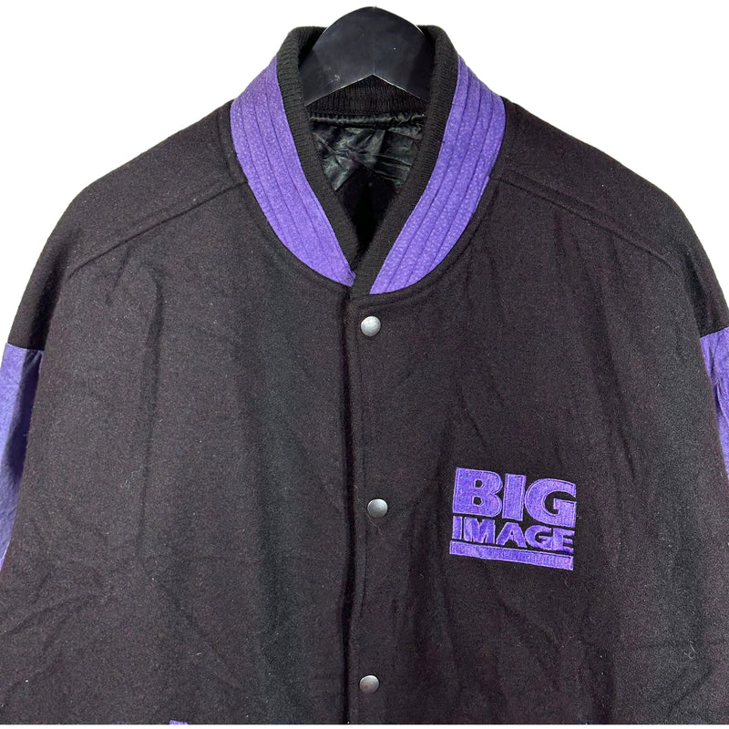 Vintage Big Image Varsity Jacket