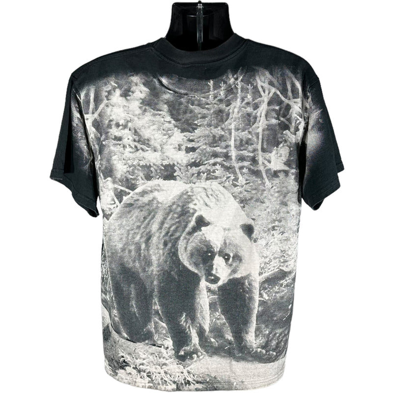 Vintage Nature Calls Grizzly Bear AOP Tee