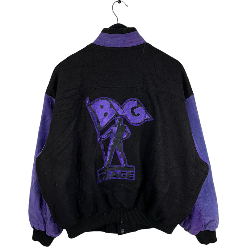 Vintage Big Image Varsity Jacket