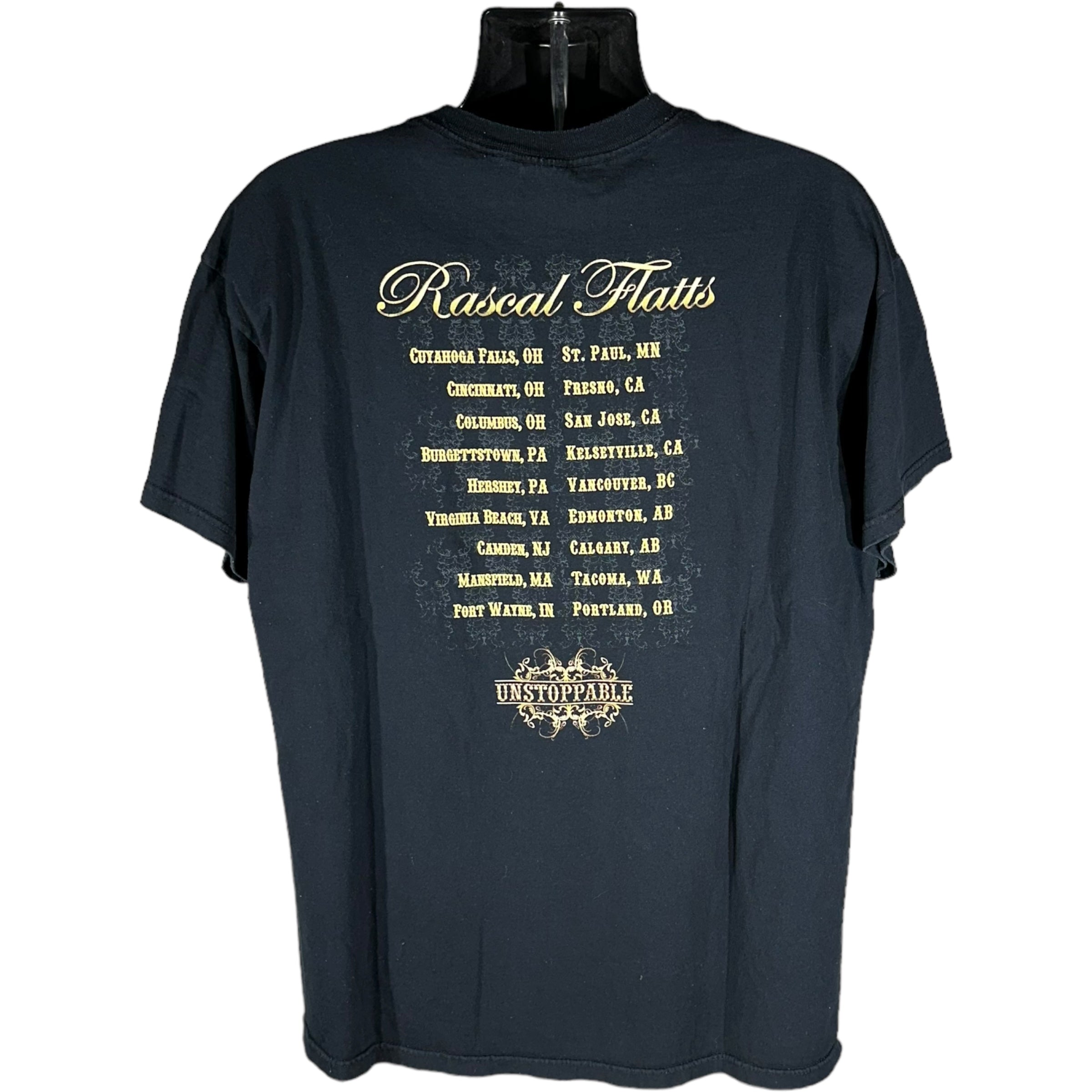 Vintage Rascals Flatts Unstoppable Tour Tee