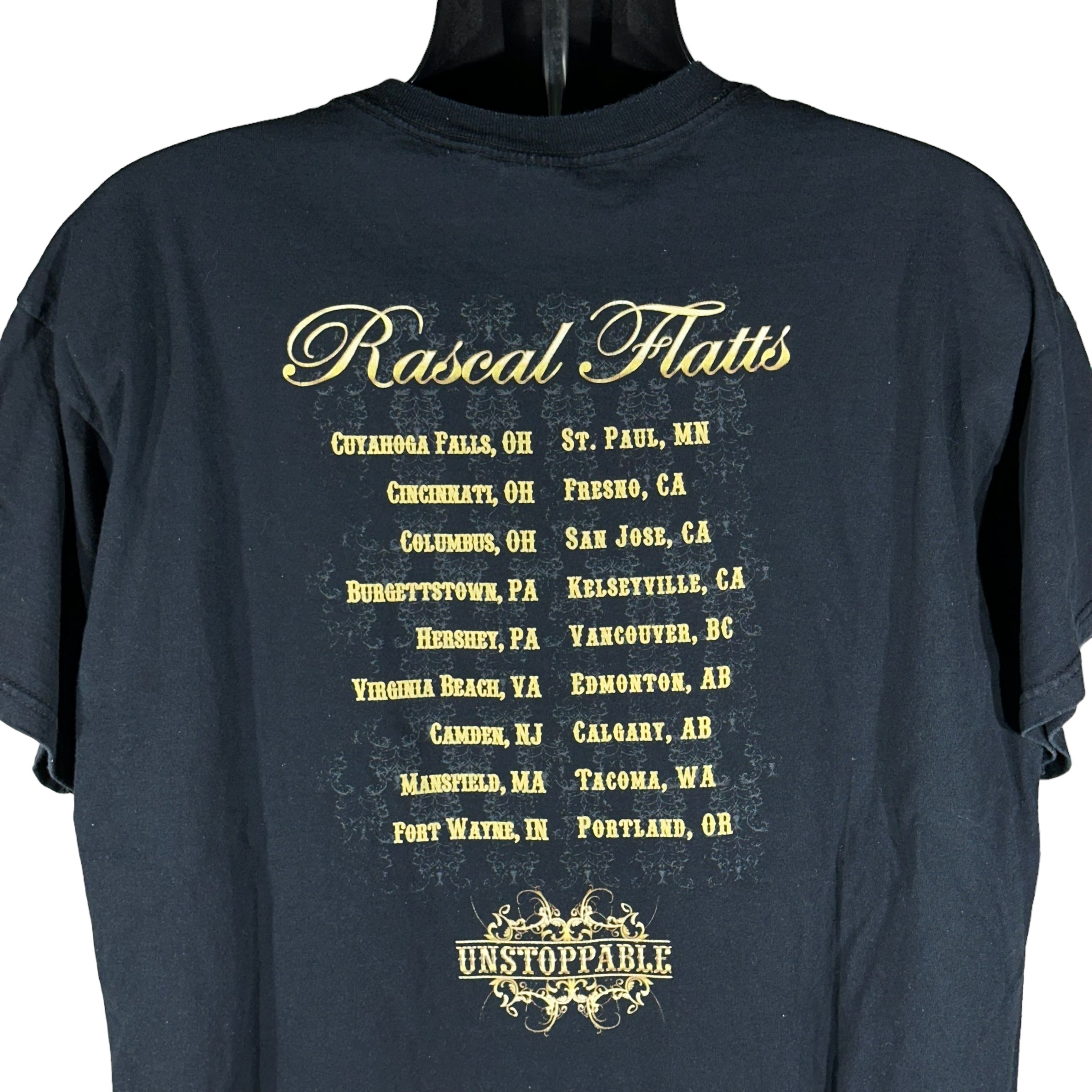 Vintage Rascals Flatts Unstoppable Tour Tee