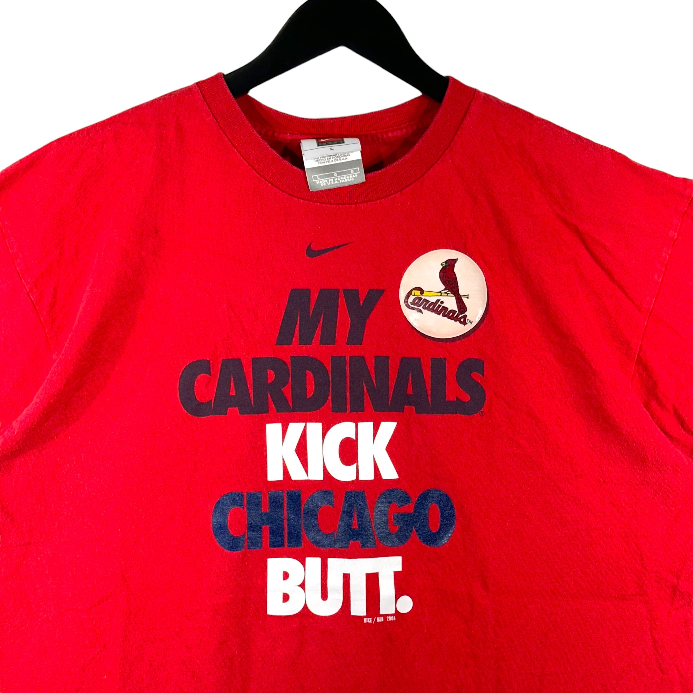 Vintage Nike "My Cardinals Kick Chicago Butt" Tee