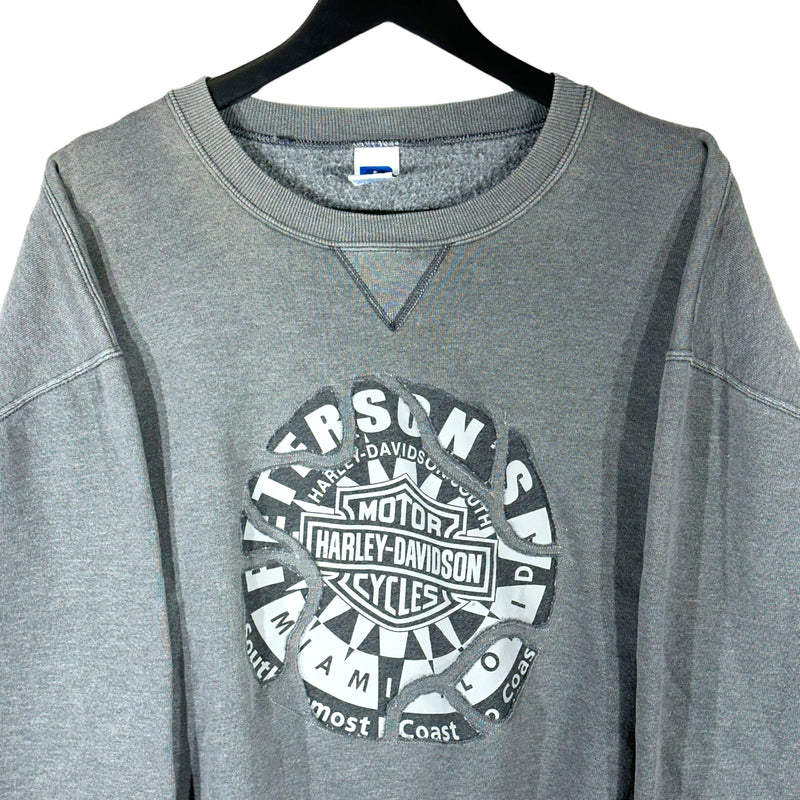 Vintage Harley Davidson Circle Cut & Sew Crewneck