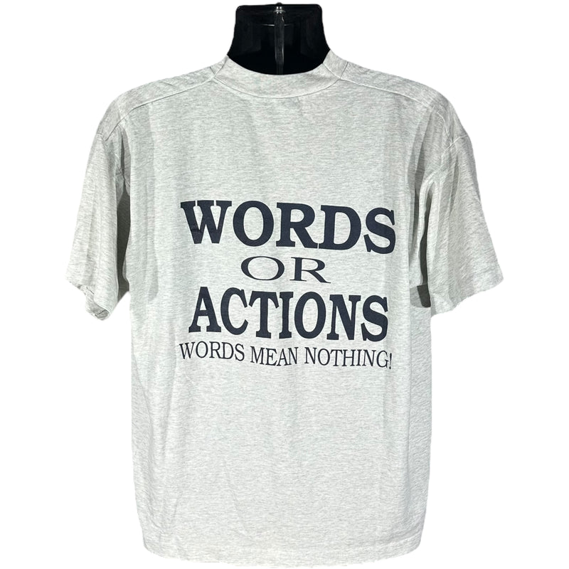 Vintage Brighton Lacrosse "Words Or Actions" Tee 1994