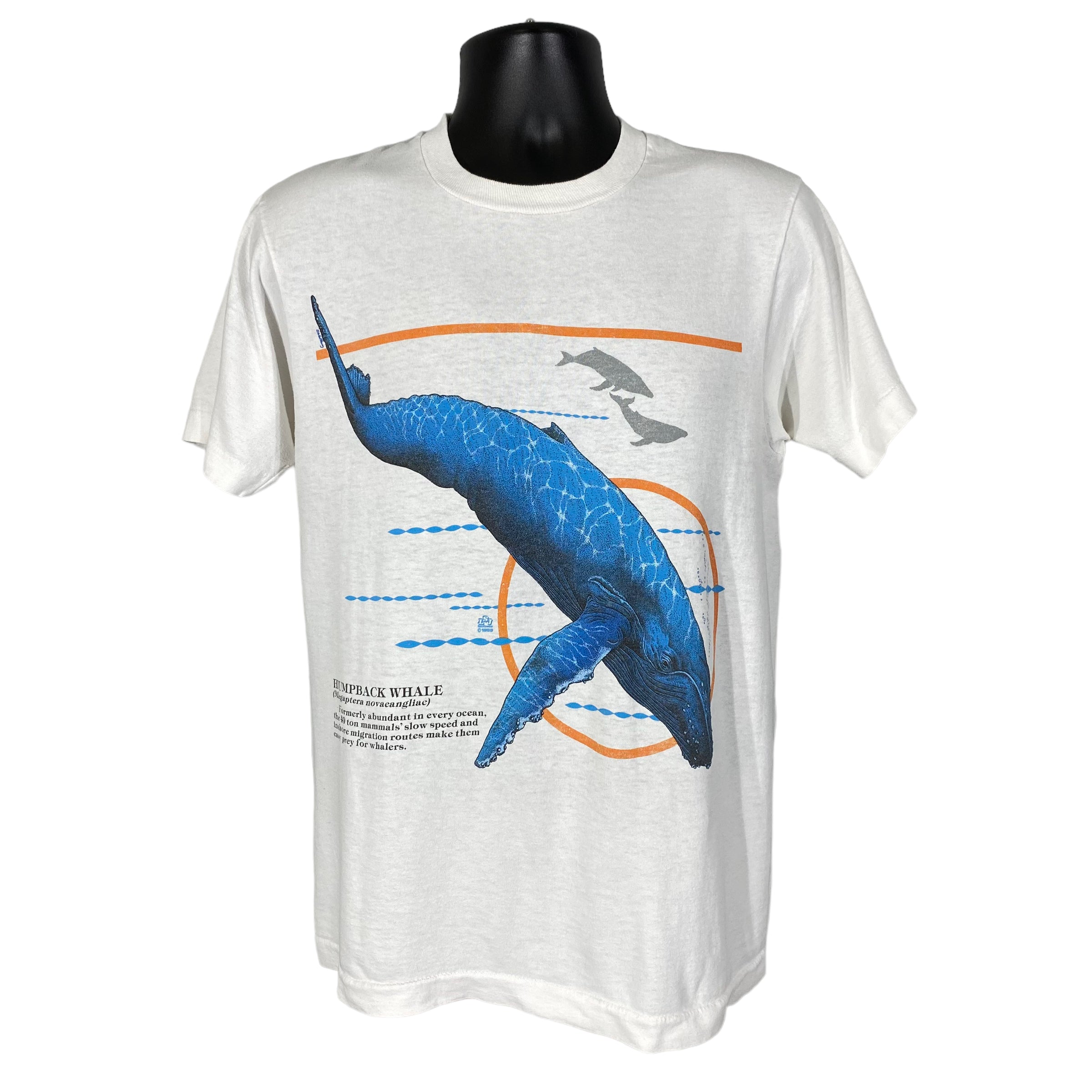 Vintage Humpback Whale Biography Tee 1989