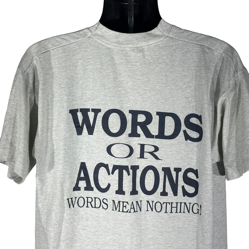 Vintage Brighton Lacrosse "Words Or Actions" Tee 1994