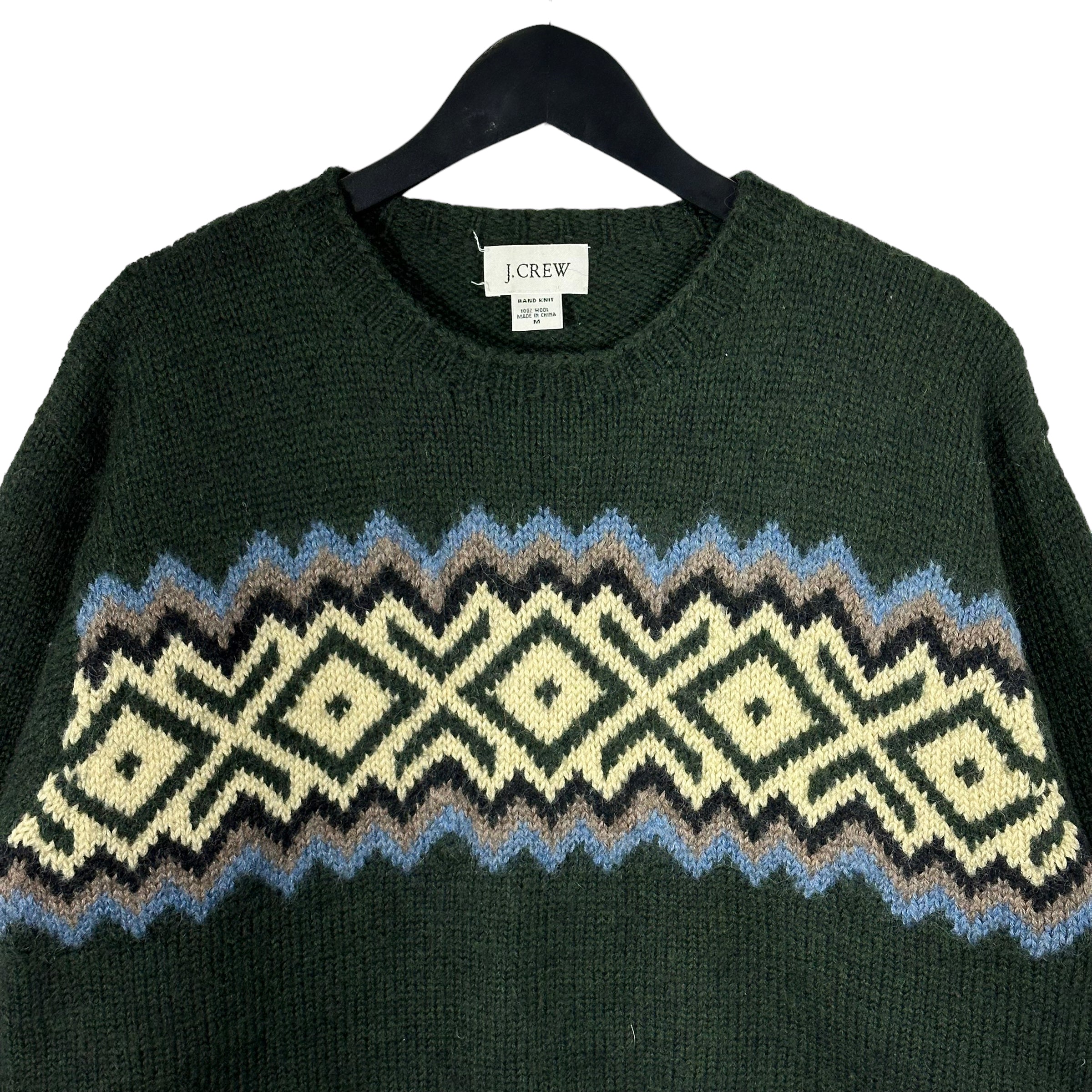 Vintage J.Crew Aztec Pattern Wool Sweater