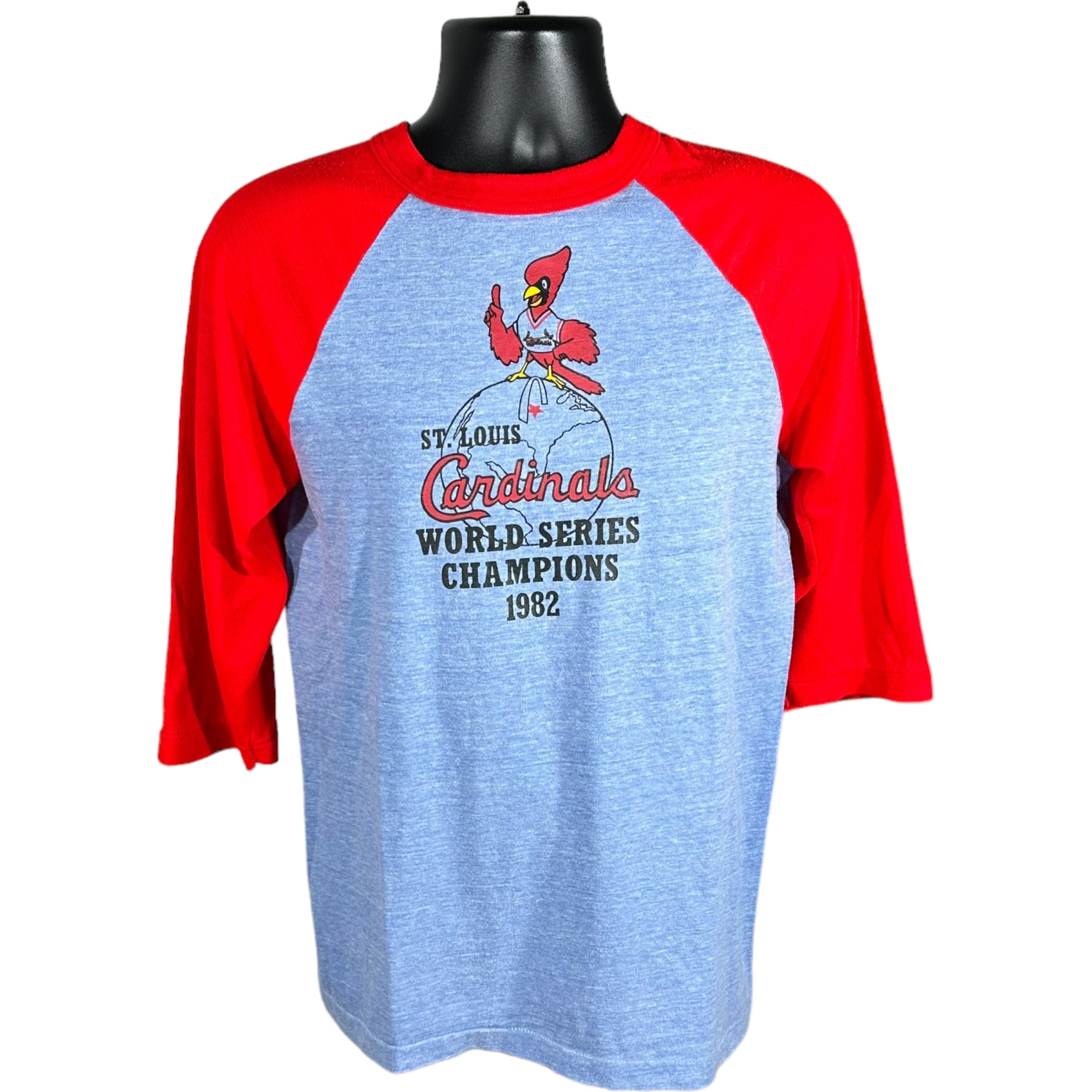 Vintage St. Louis Cardinals World Series Champs 3/4 Sleeve Youth Tee 1982