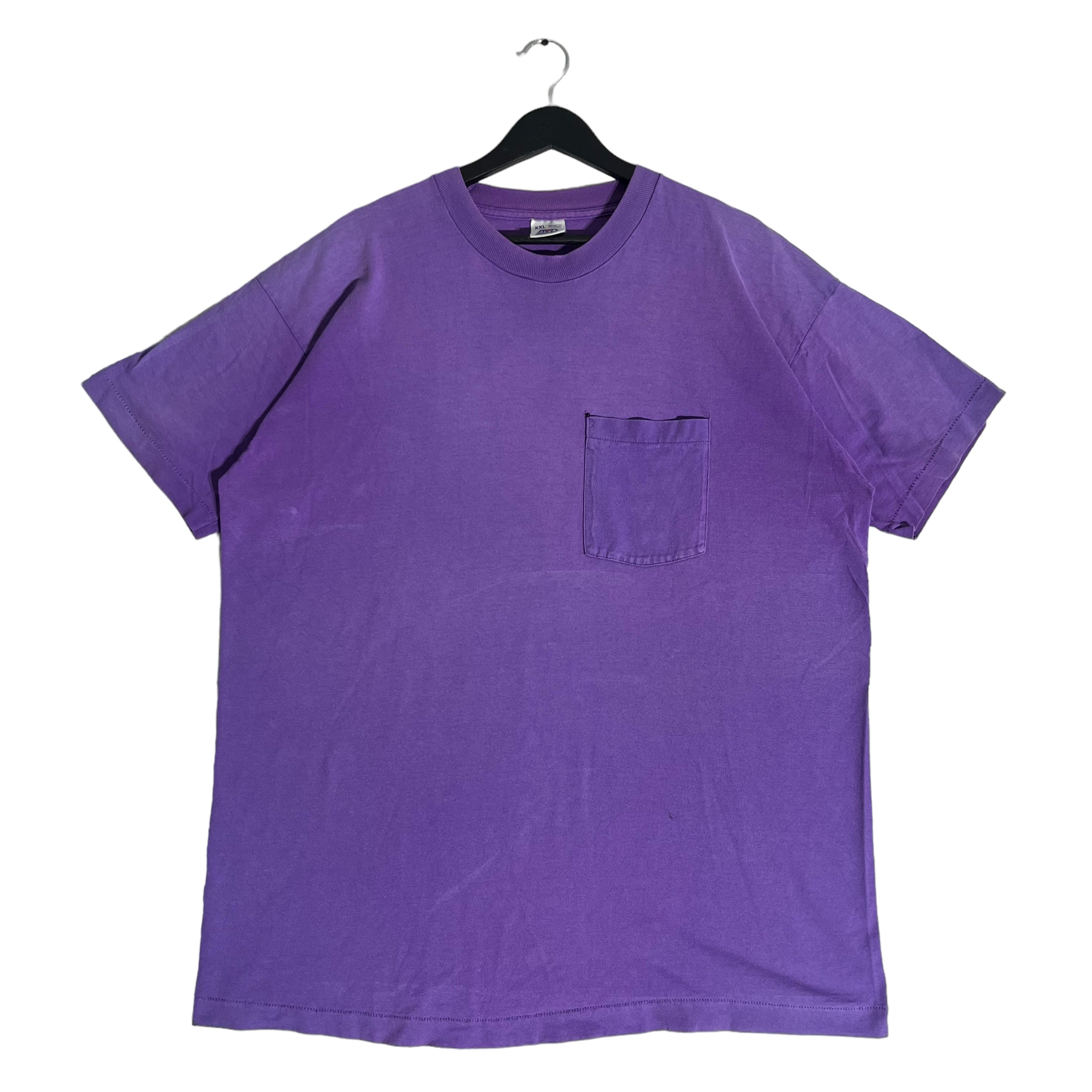 Vintage Purple Blank Pocket Tee