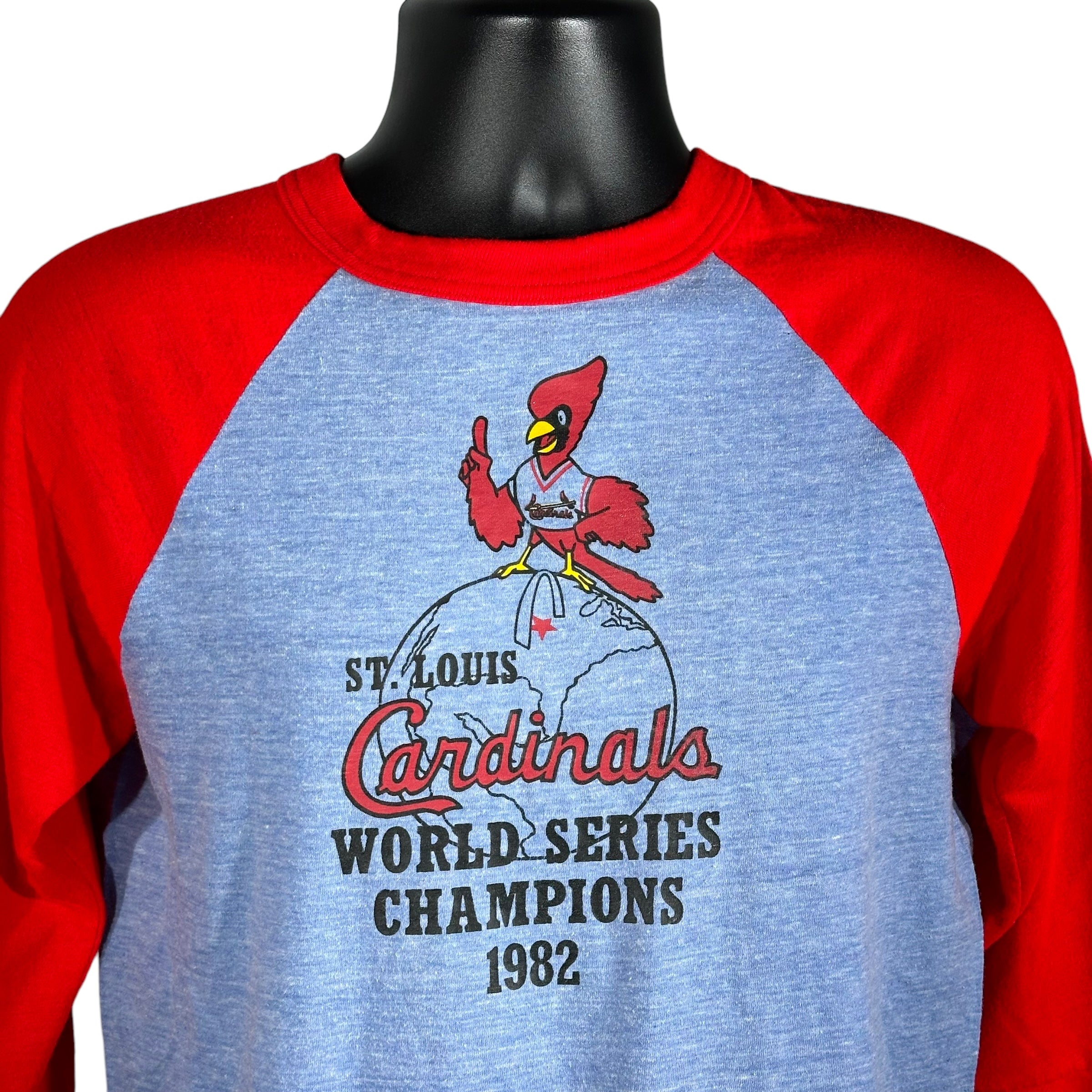 Vintage St. Louis Cardinals World Series Champs 3/4 Sleeve Youth Tee 1982