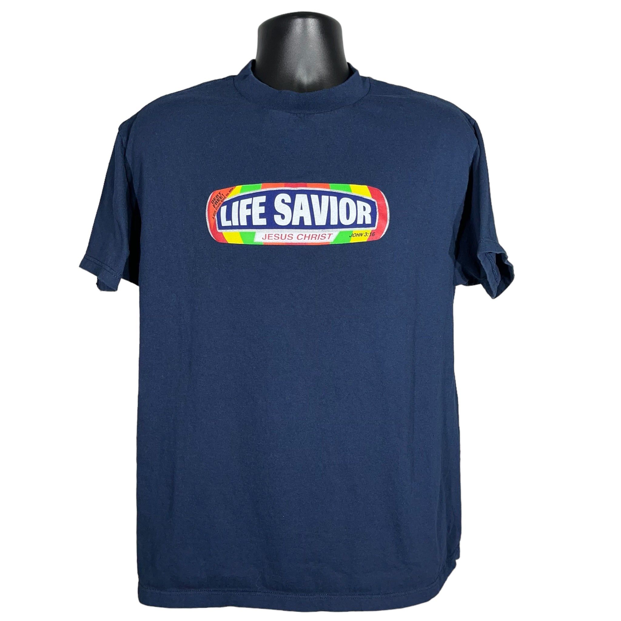 Vintage Life Savior "Jesus Christ" Religious Parody Tee 90s