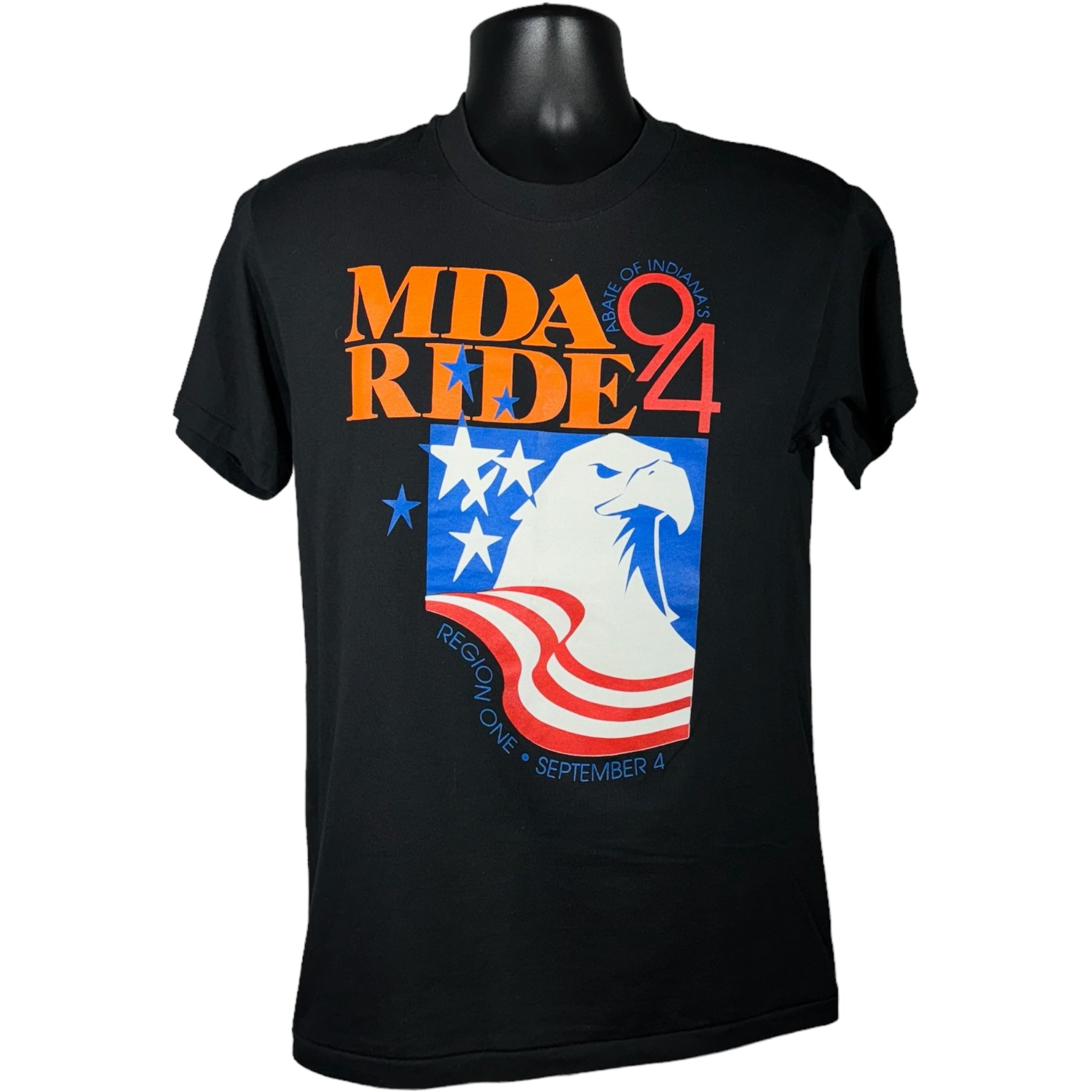 Vintage "MDA Ride" Abate Of Indiana's Tee 1994