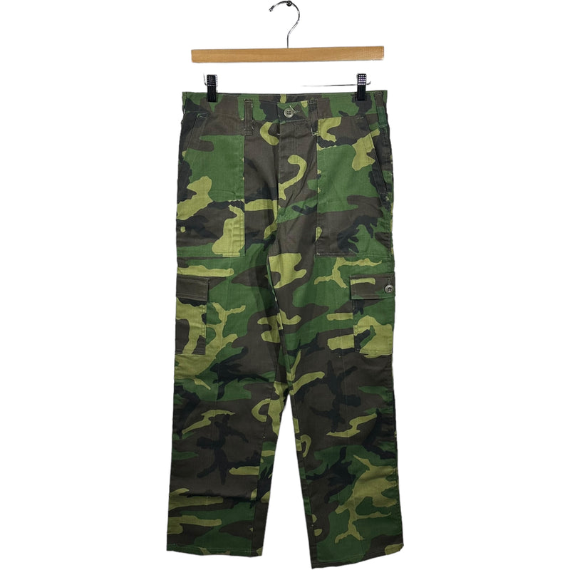 Vintage Military Woodland Camo Cargo Pants