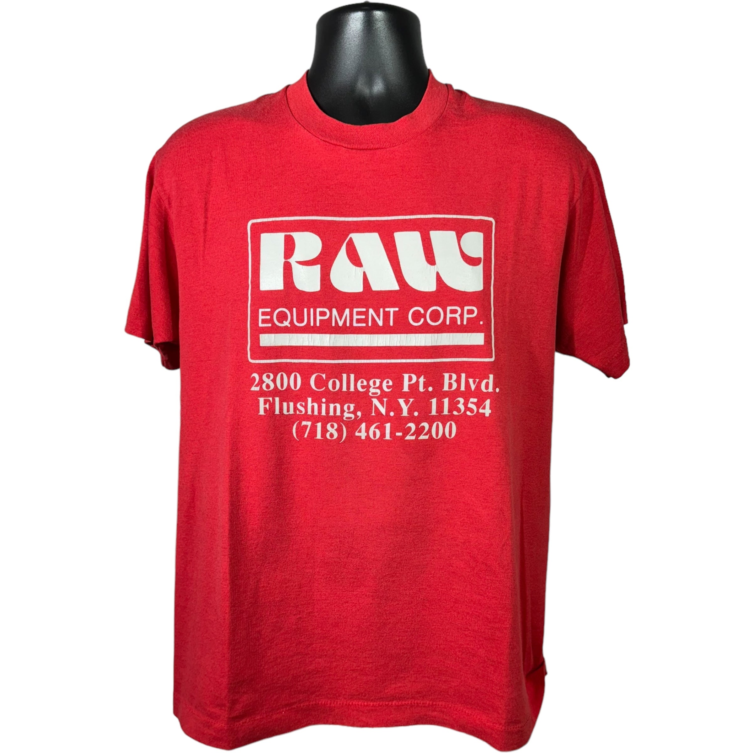 Vintage Raw Equipment Corp Construction Tee 90s