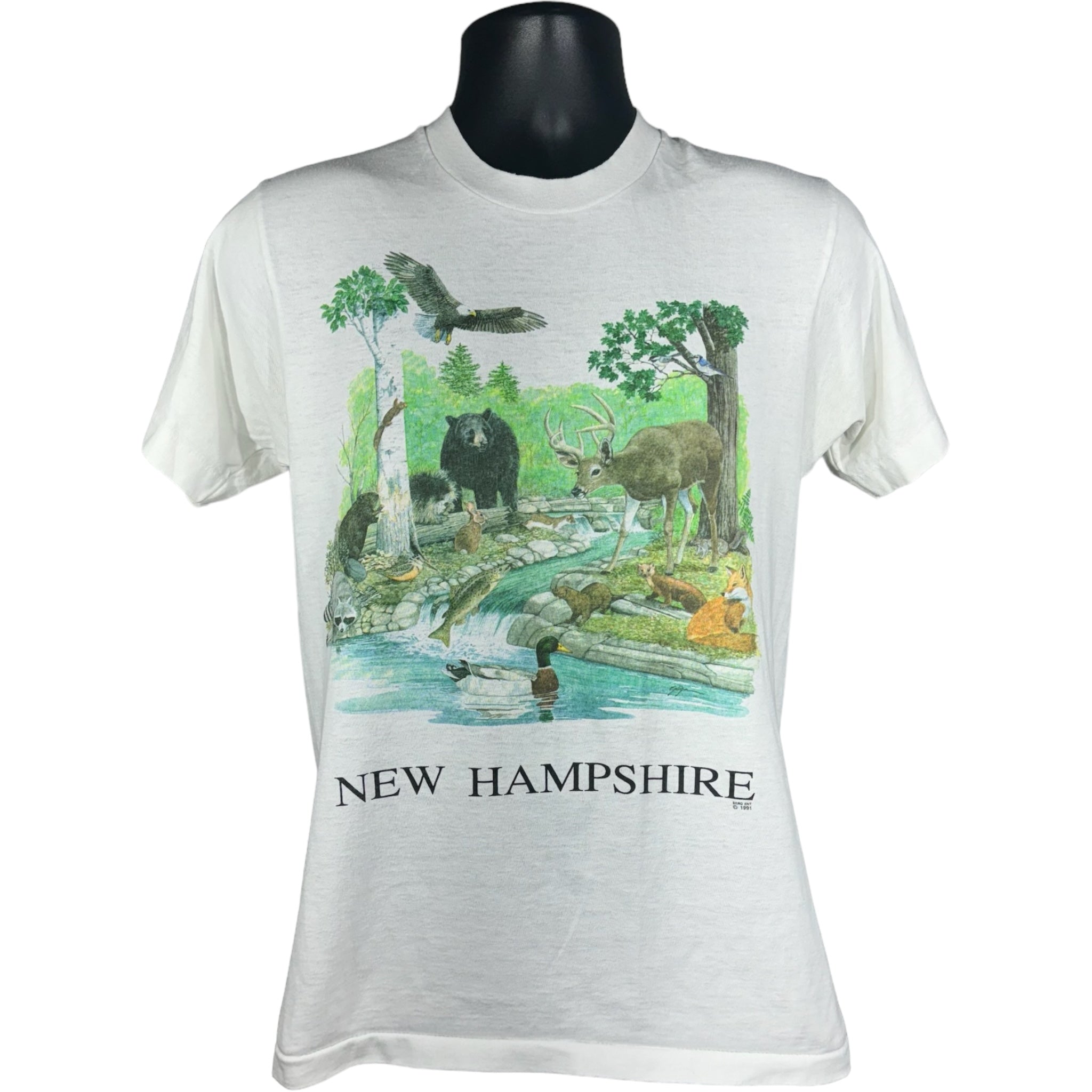 Vintage New Hampshire Animals Tee 1991