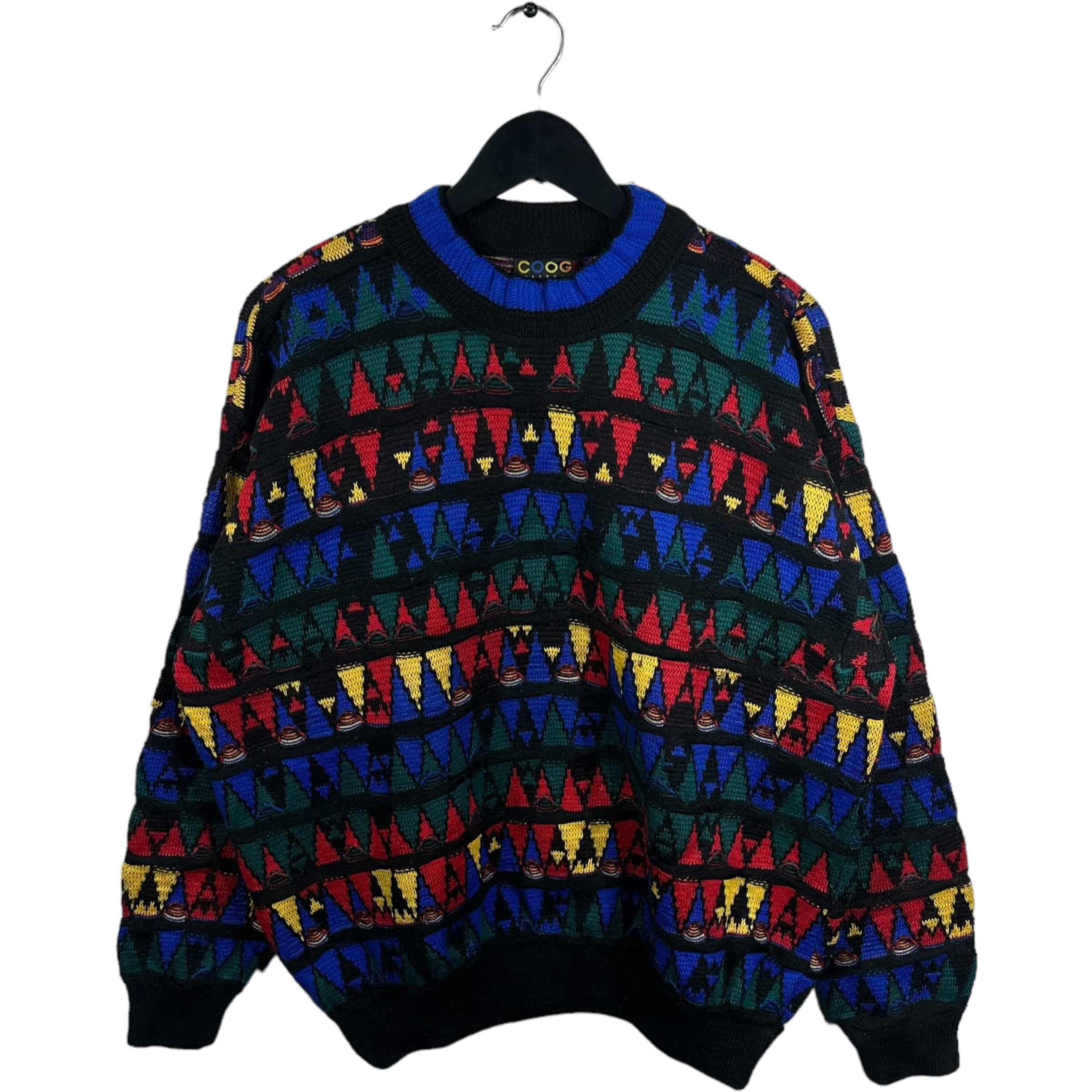 Vintage Coogi Triangle Pattern Sweater