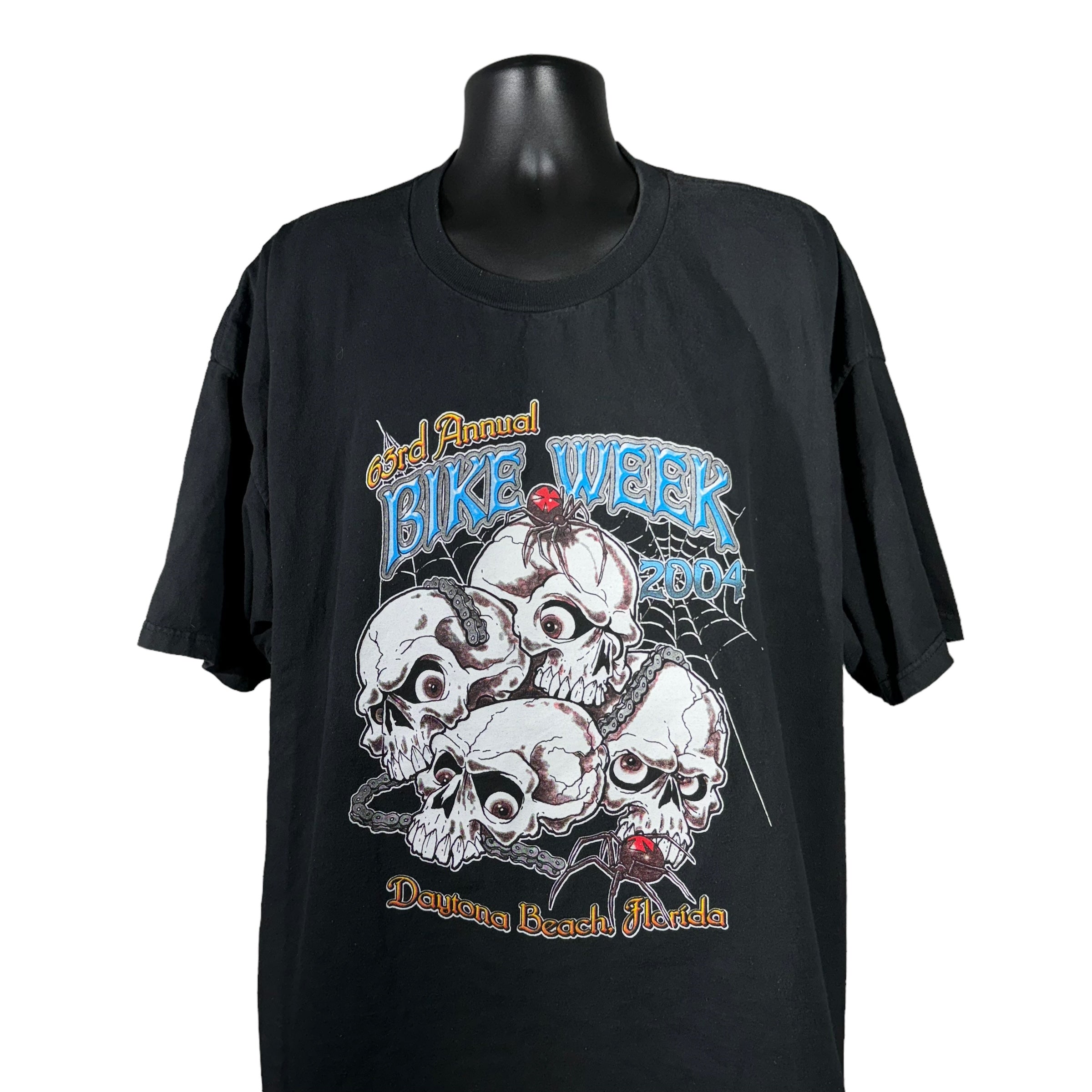 Vintage 63rd Bike Week Skull Tee